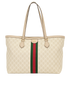 Large Ophidia Tote, &pound;750, Handbags, Cream, Canvas, Front view